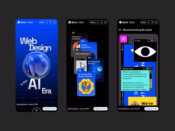 Dora — найкращий ШІ генератор сайтів за версією Product Hunt Основне зображення