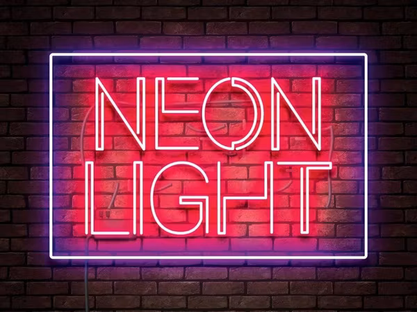 Добірка неонових шрифтів Основне зображення