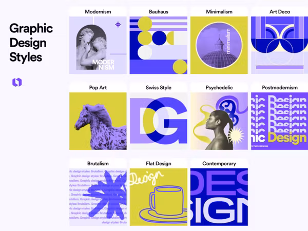 Стилі у графічному дизайні: особливості та приклади Основне зображення