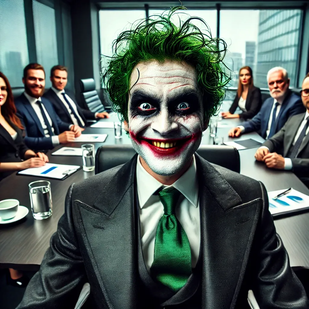 The Joker as CEO: Would His Chaos Spark Innovation or Total Disaster?