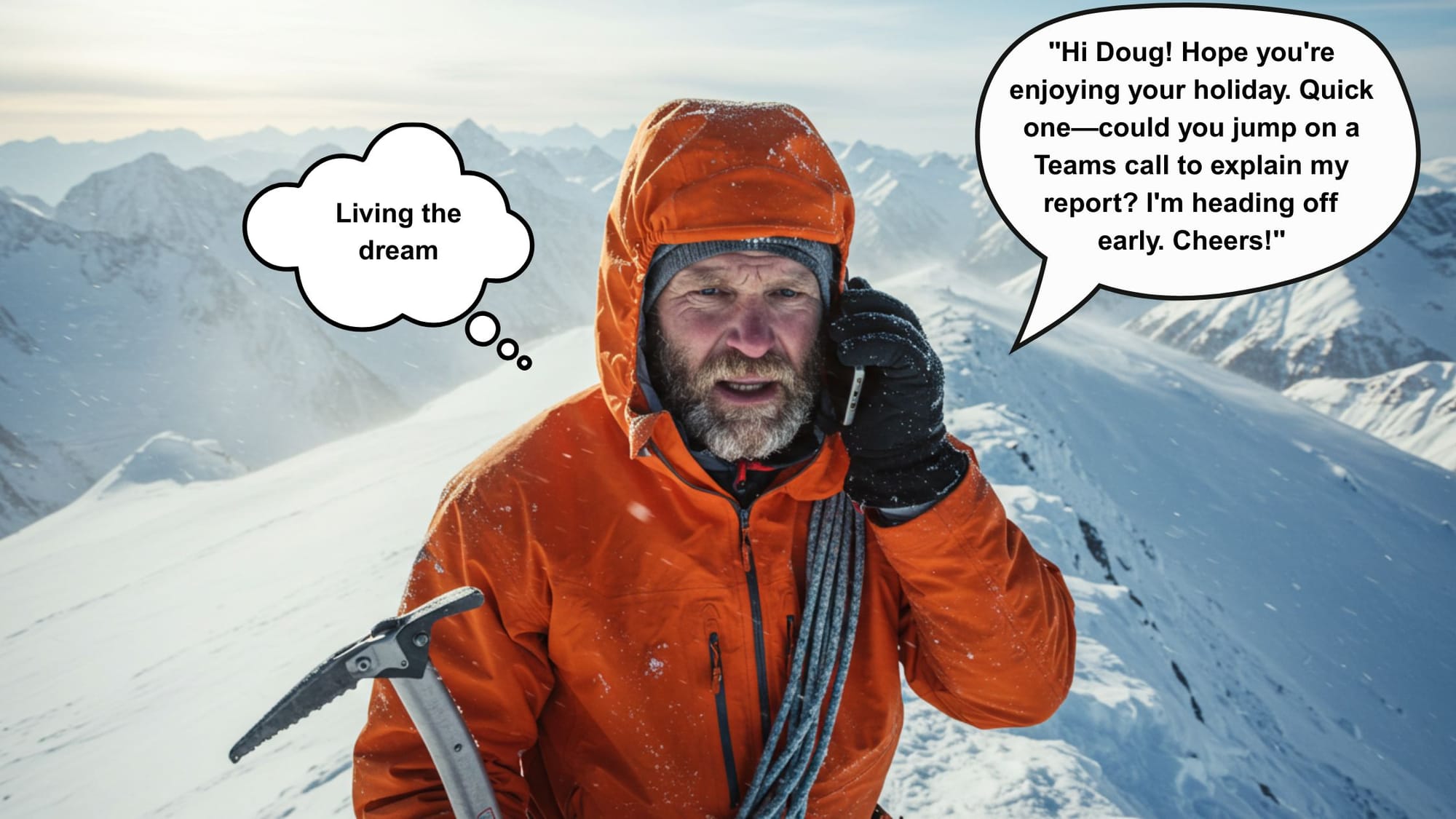 "Doug’s on Everest, But Sure—Let’s Hop on a Teams Call"