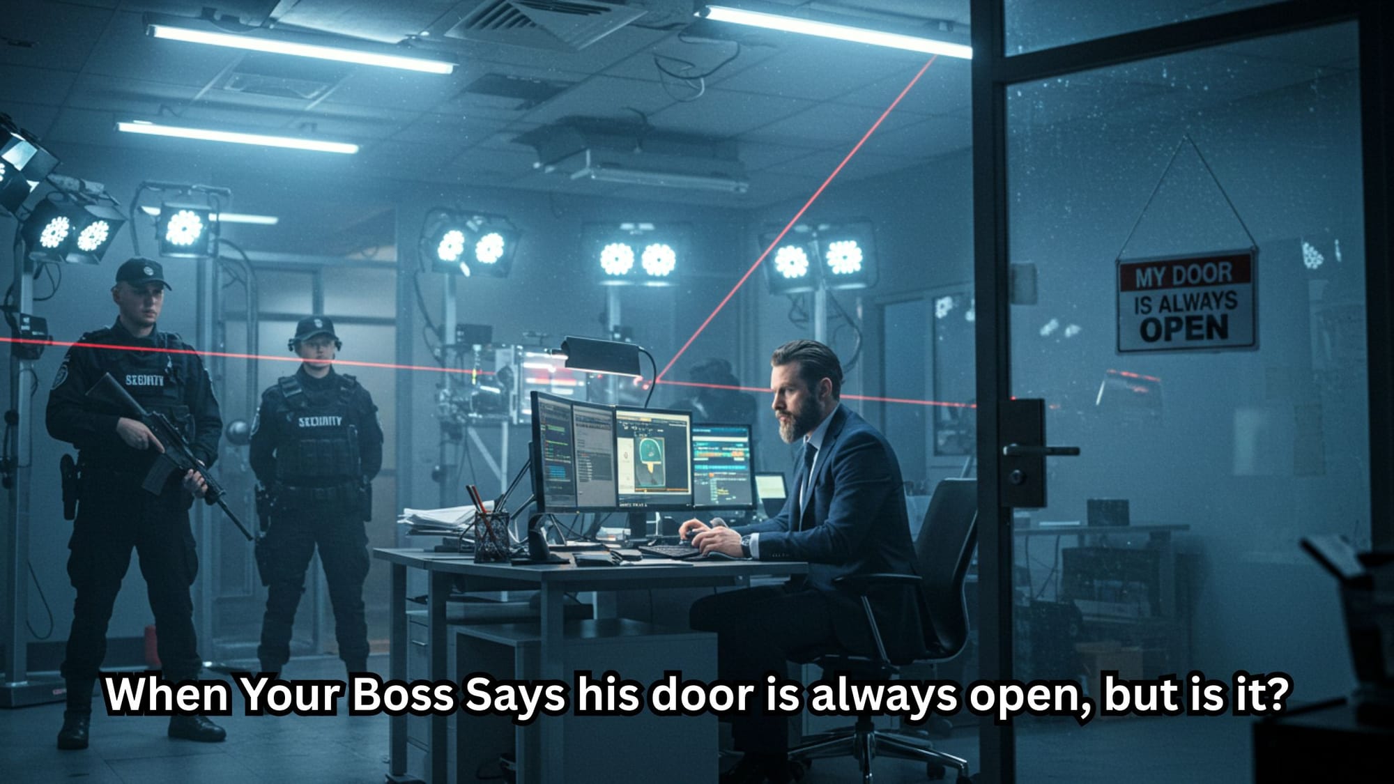 The Myth of the Open-Door Policy: Why Your Boss’s Office Is More Fortified Than Fort Knox