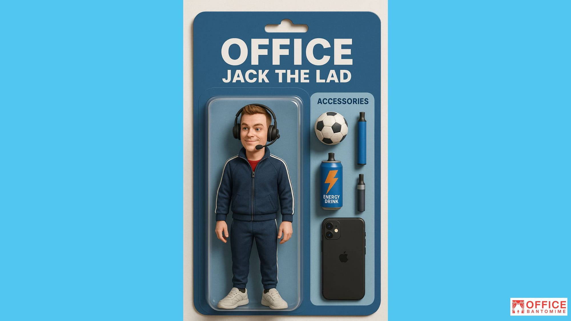 Meet Office Jack the Lad: Tracksuit Tyrant, Flirt Champion, and Energy Drink Influencer