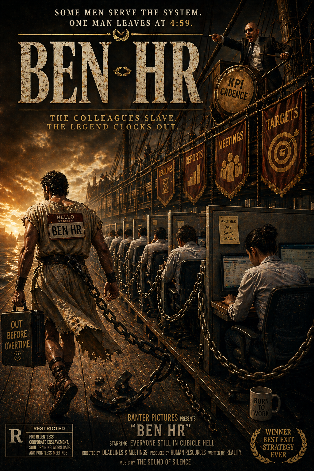 Ben HR office parody poster