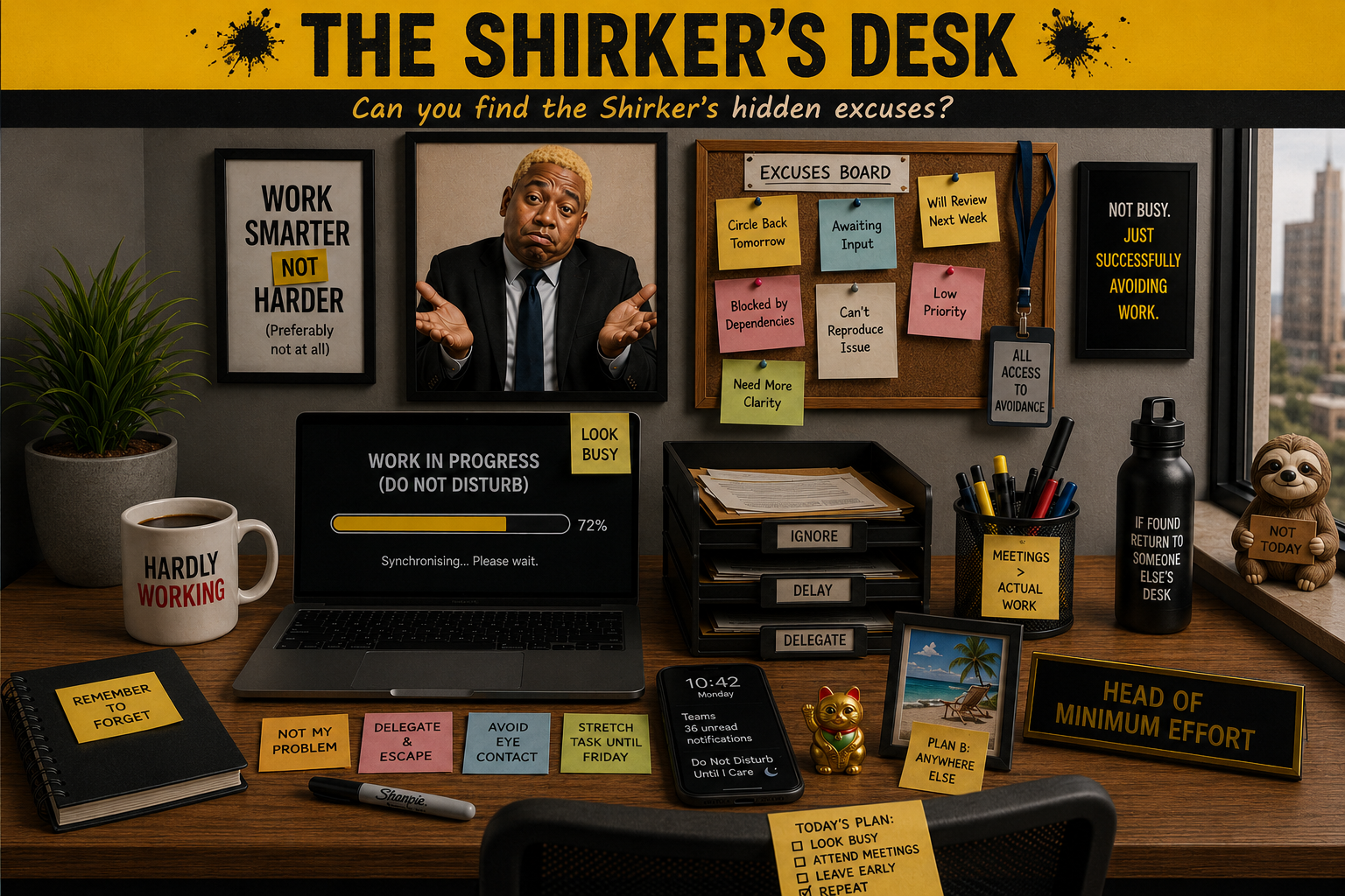 The Shirker's Desk - Office Bantomime