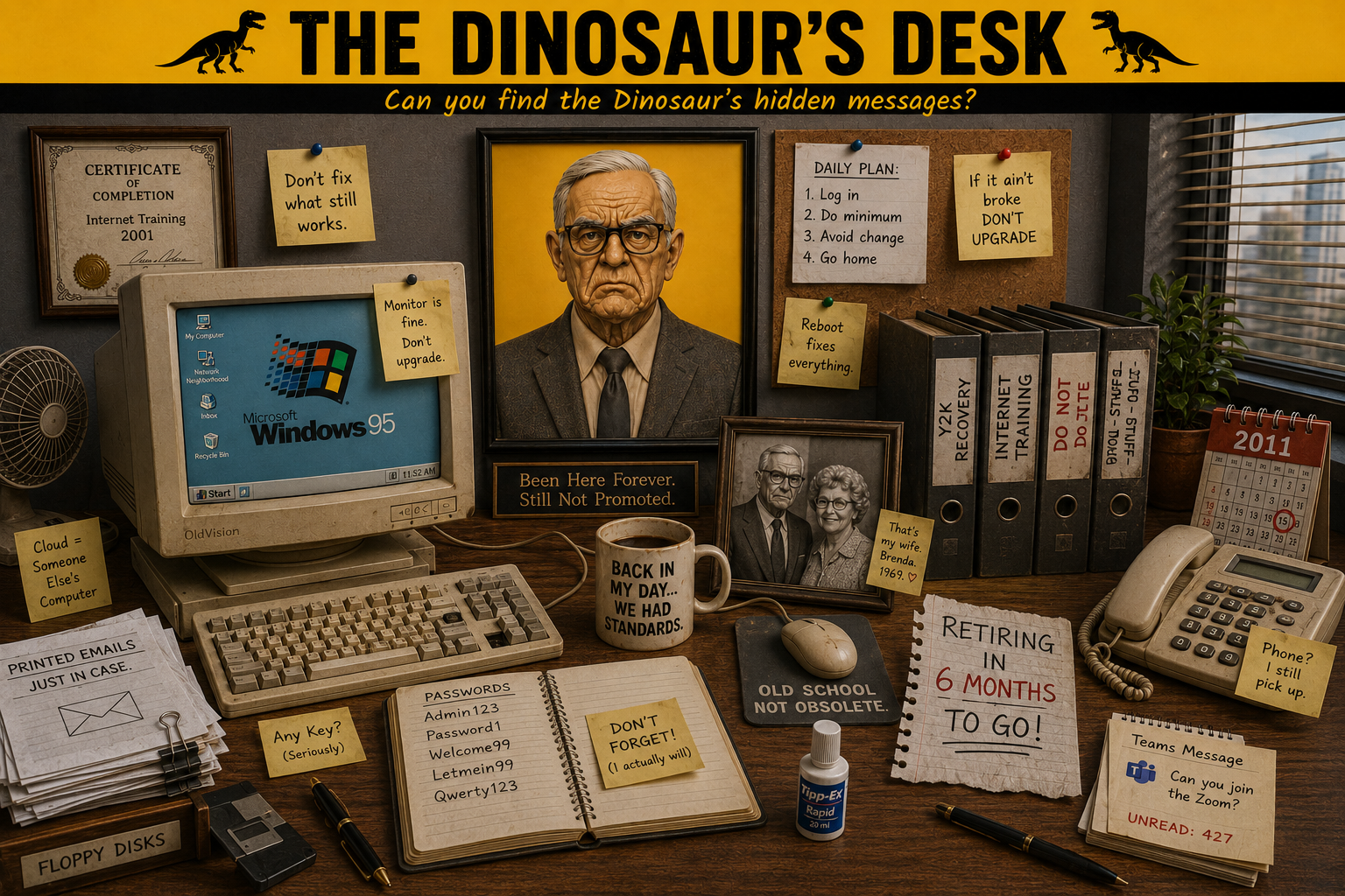 The Dinosaur's Desk - Office Bantomime