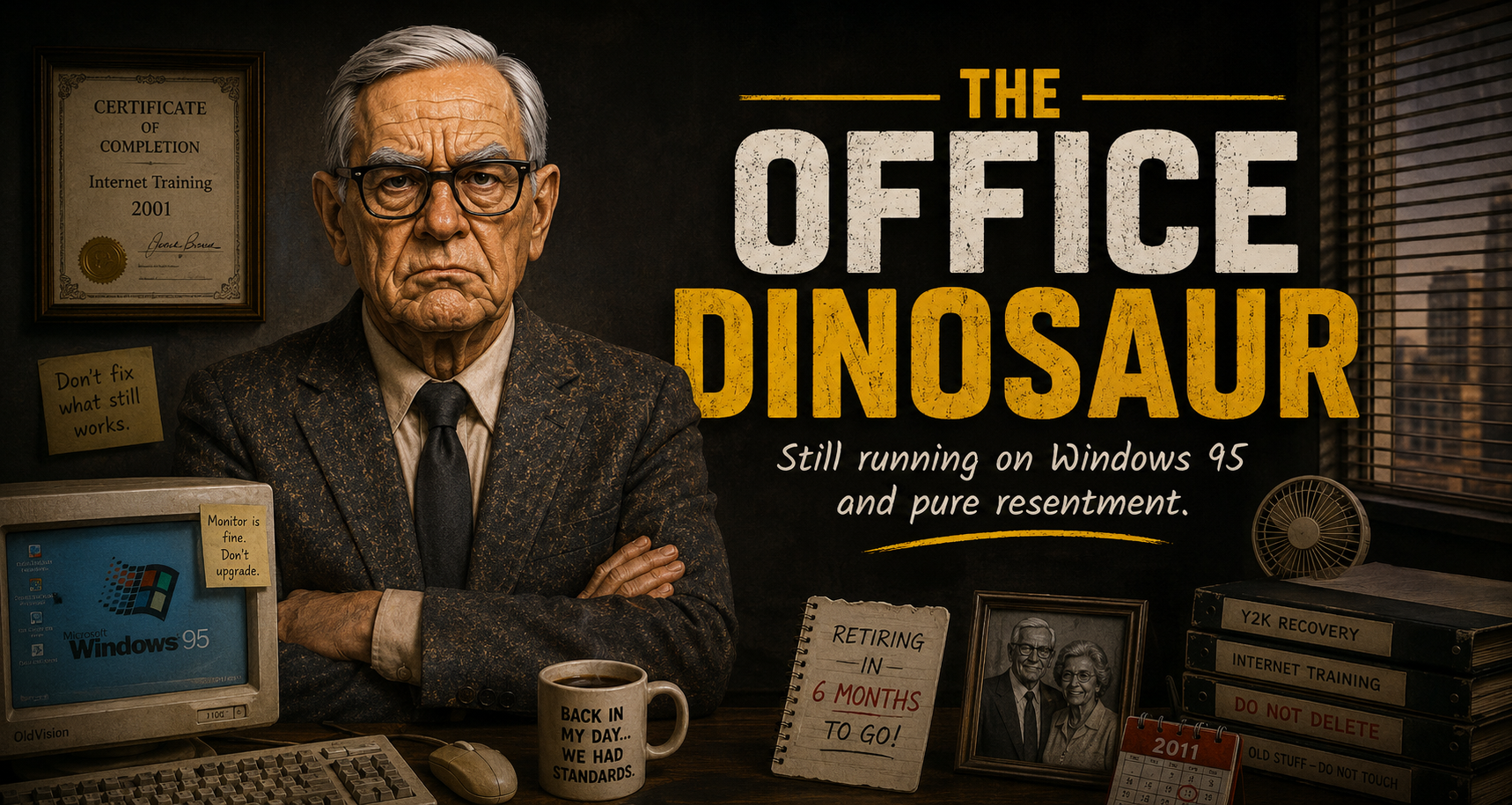 Meet the Office Dinosaur: The Coworker Who Hates Change (and Email)