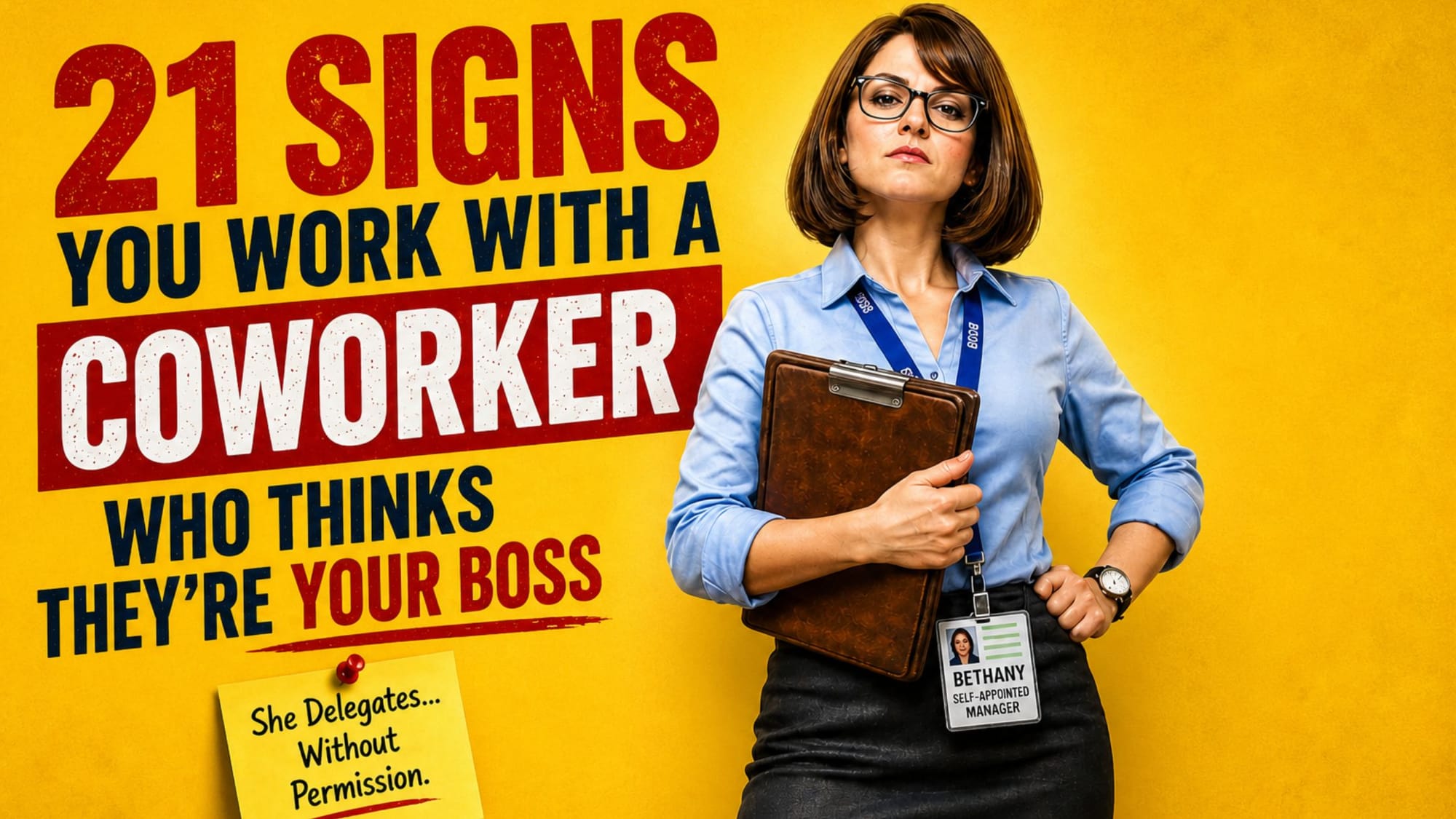21 Signs You Work With a Coworker Who Acts Like Your Boss
