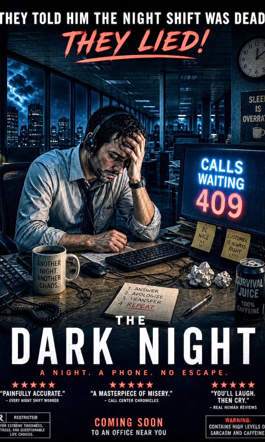 The Dark Night office parody poster