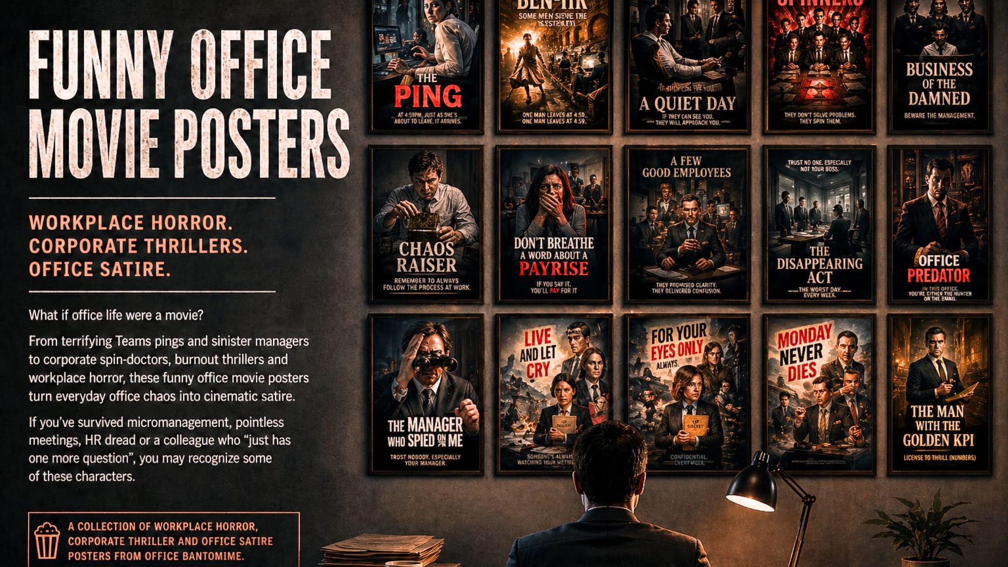 Office Bantomime funny office movie posters