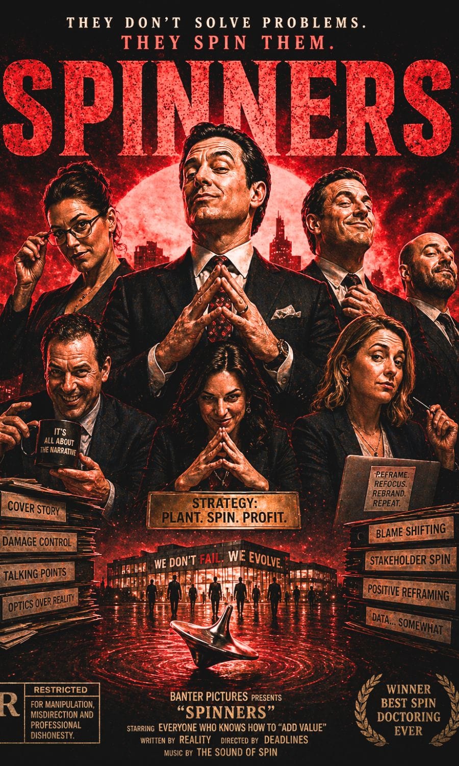 Spinners office parody poster