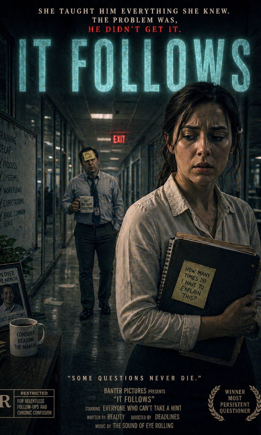 It Follows office parody poster