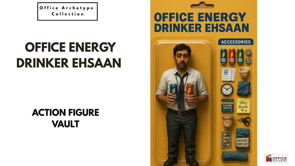 Meet Office Energy Drinker Ehsaan — The Night-Shift Vampire Running on Pure Caffeine post image