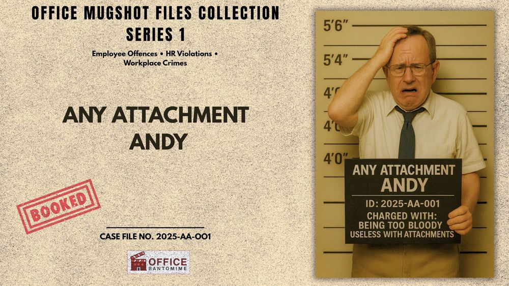 Office “Any Attachment” Andy – The Colleague Who Never Sends the Right File post image