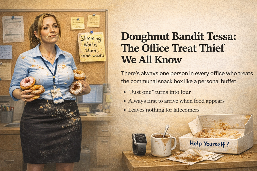 Doughnut Bandit Tessa: The Office Treat Thief We All Know post image