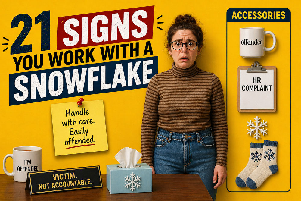 21 Signs You Work With a Snowflake post image