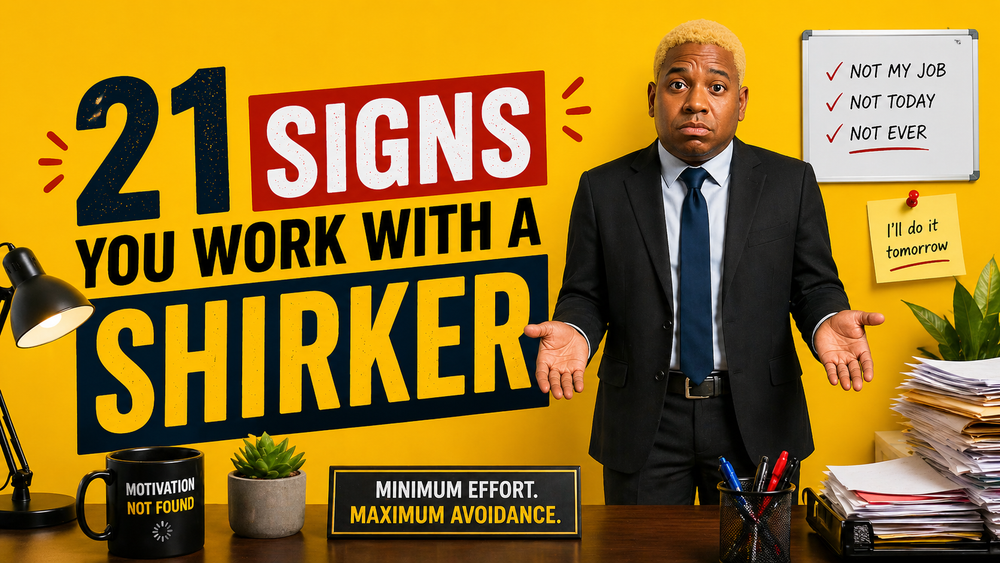 21 Signs You Work With a Shirker (AKA: Slopey Shoulders) post image