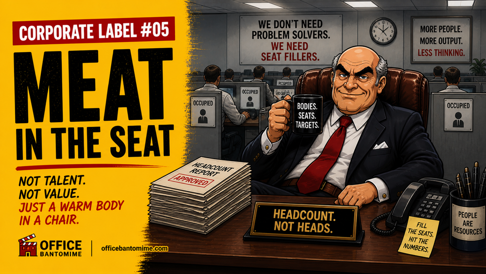 Corporate Label #05: Meat in the Seat (What It Means in the Workplace) post image