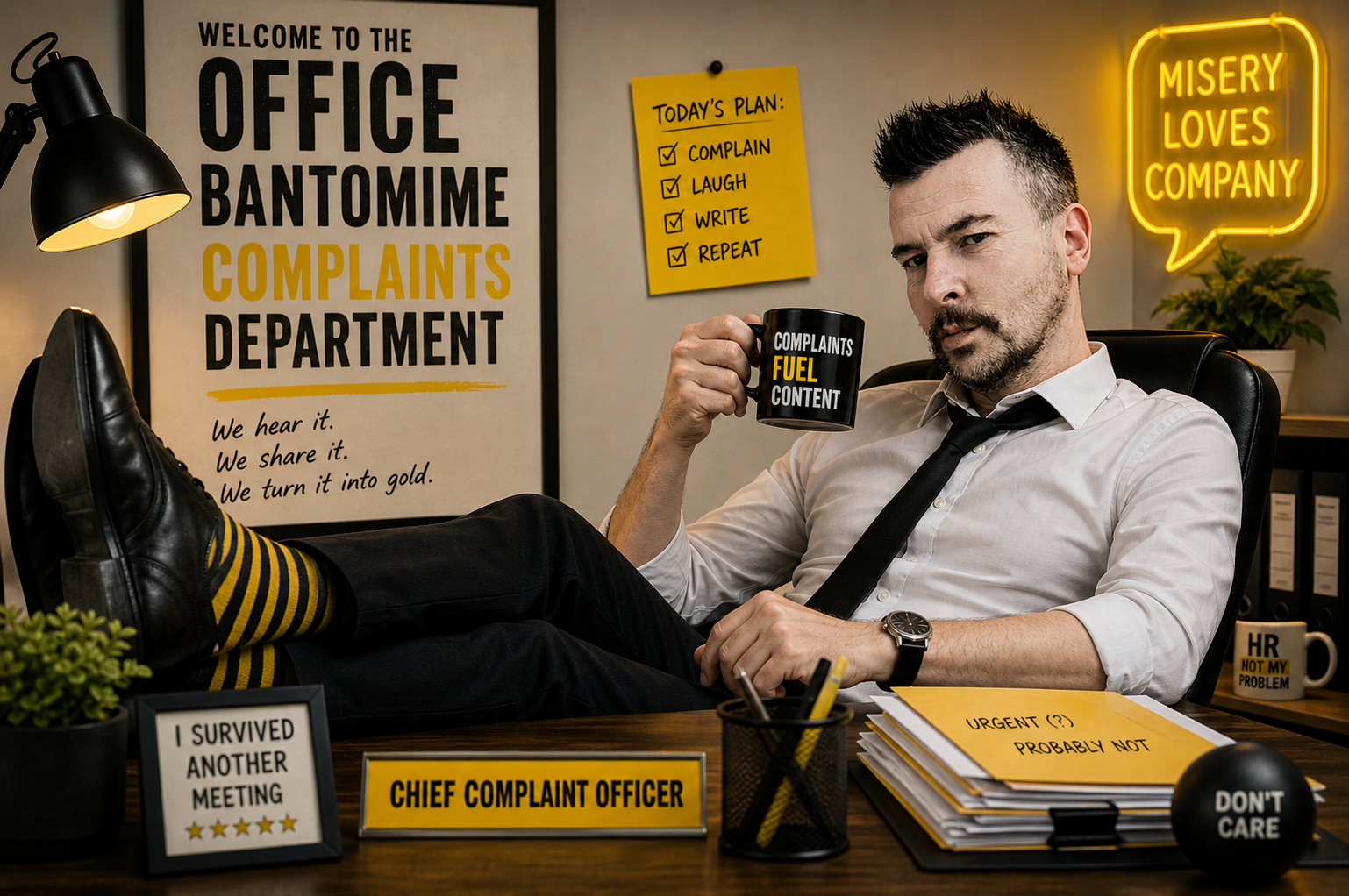 Office Bantomime Complaints Department (Tell Us Your Workplace Chaos) post image