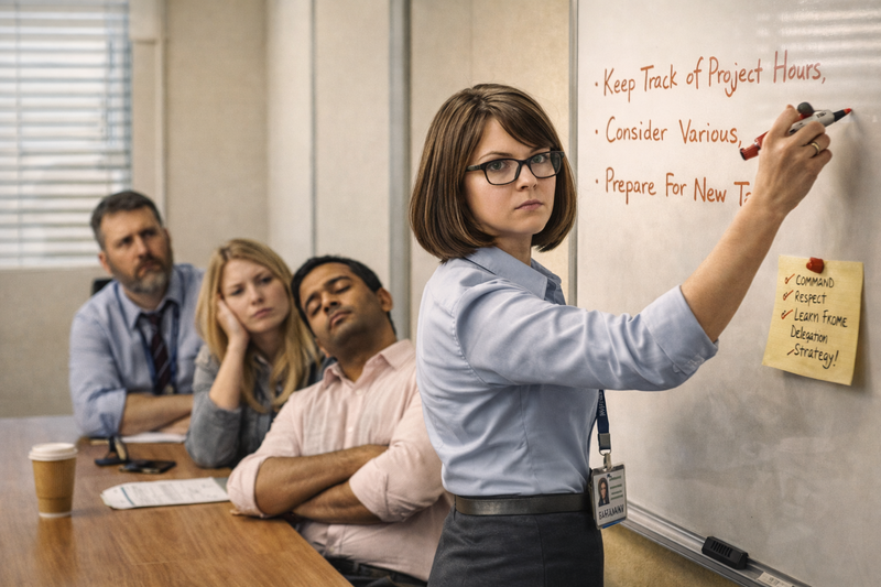 Acts Like Your Boss Bethany office archetype character known for micromanaging co-workers and acting like an unofficial manager