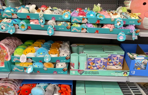 A Walmart.com page with Halloween HugMees Squishmallows
