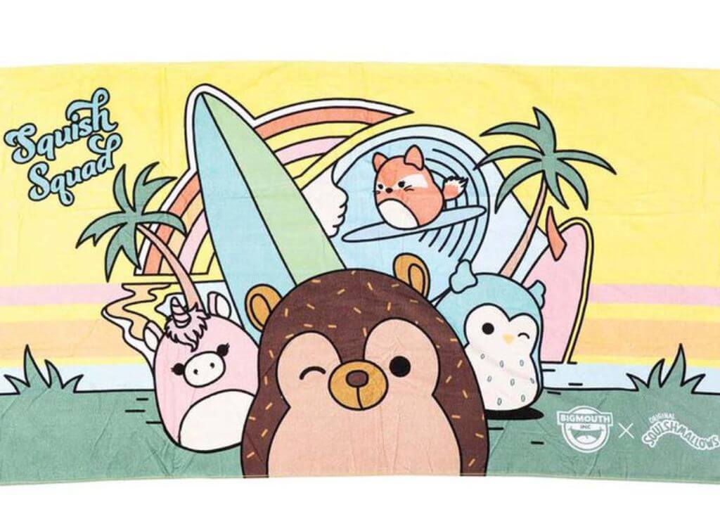 Hans beach towel with surfing