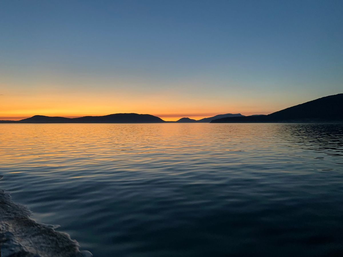 At the edge of all things, where the quiet waves crash on the shore.