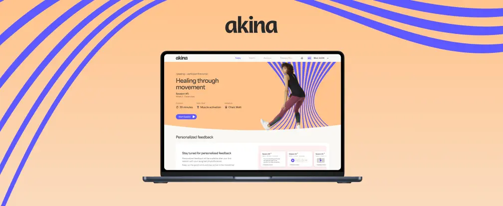 MVST x Akina showing a screen of the akina website