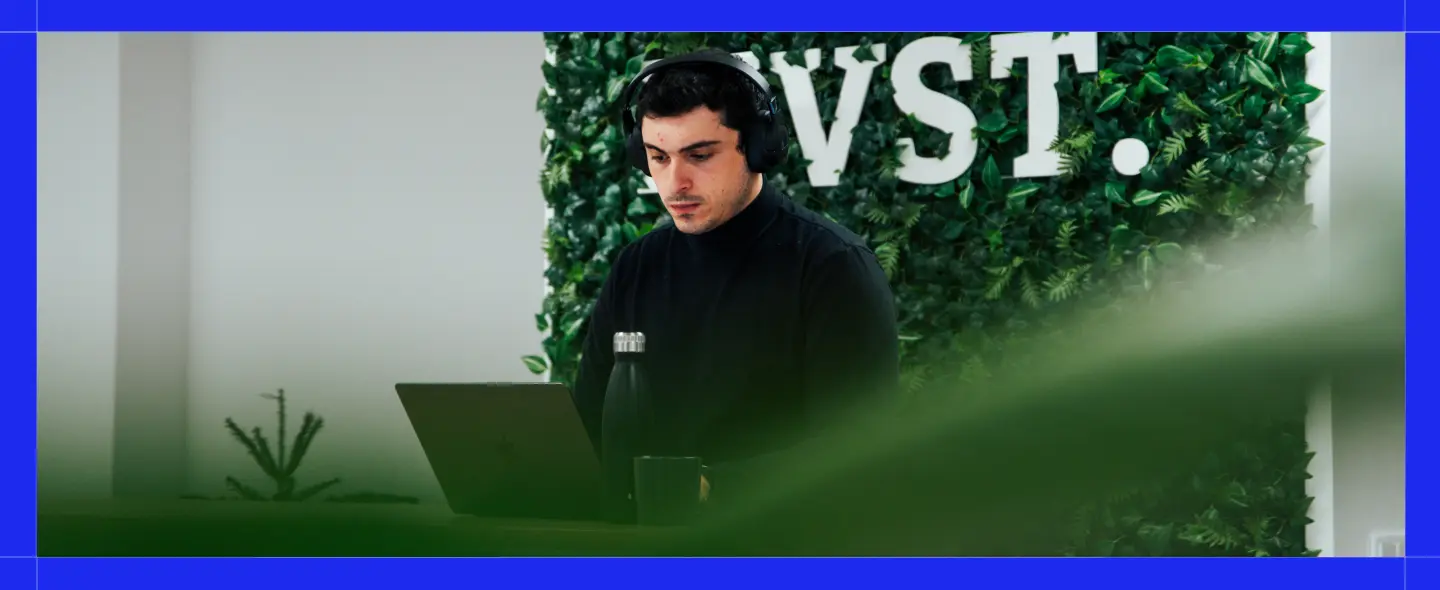 Employee working in MVST Barcelona office