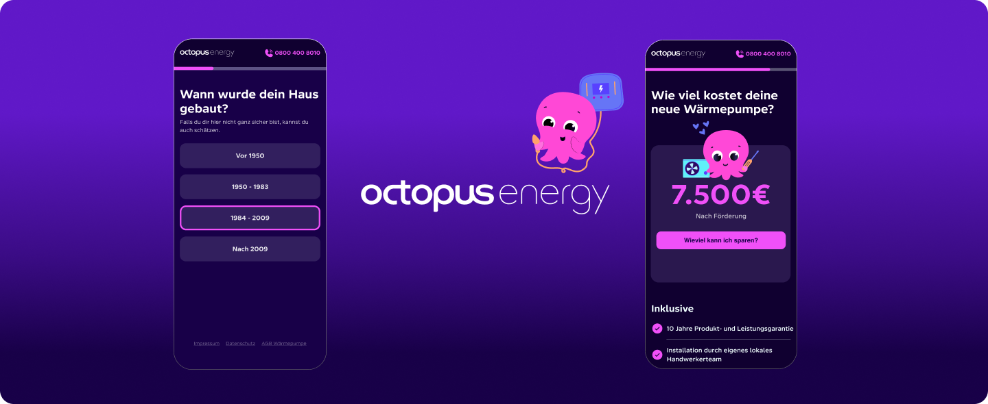 Octopus Energy Mobile lead funnel