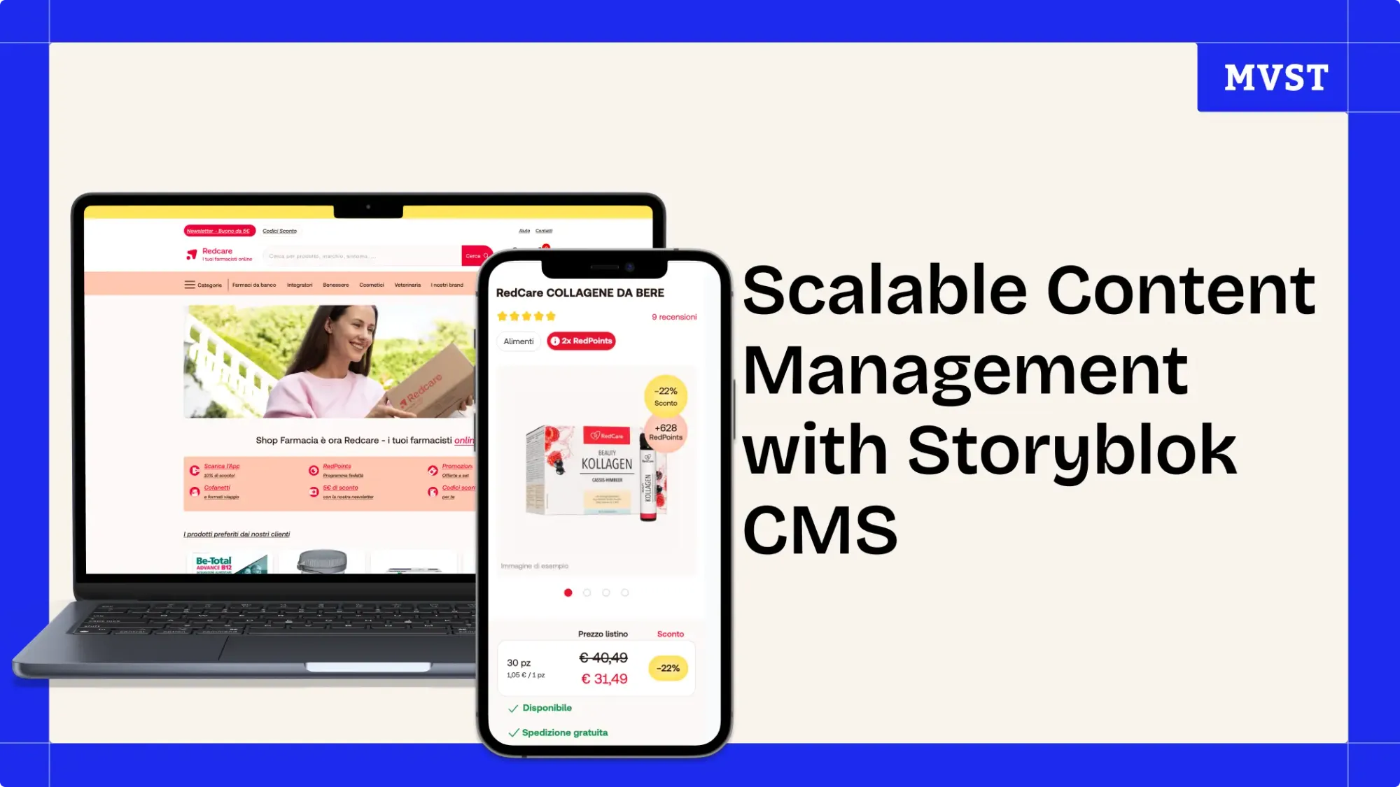 Scalable Content Management with Storyblok CMS - Redcare Pharmacy screens