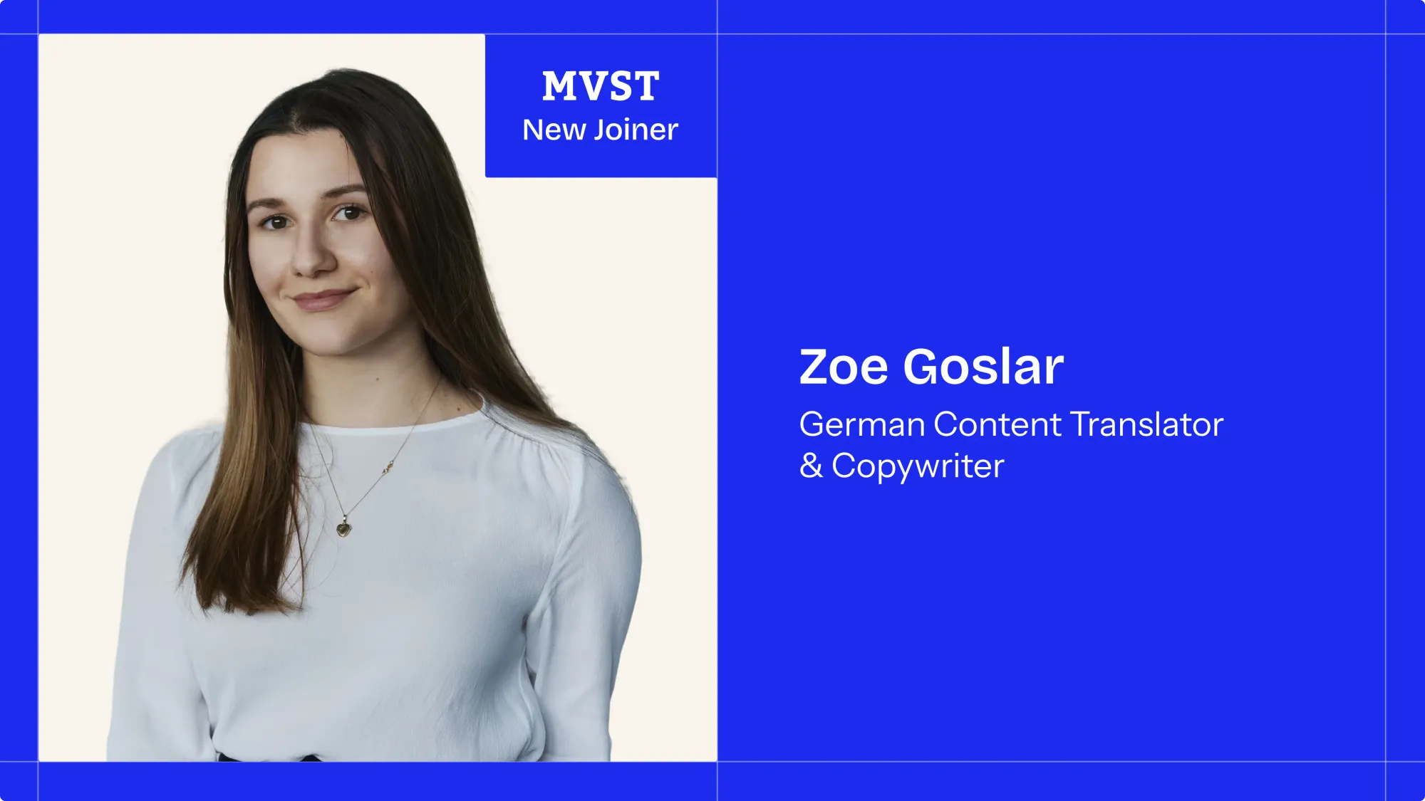 Zoe Goslar - German Content Translator & Copywriter