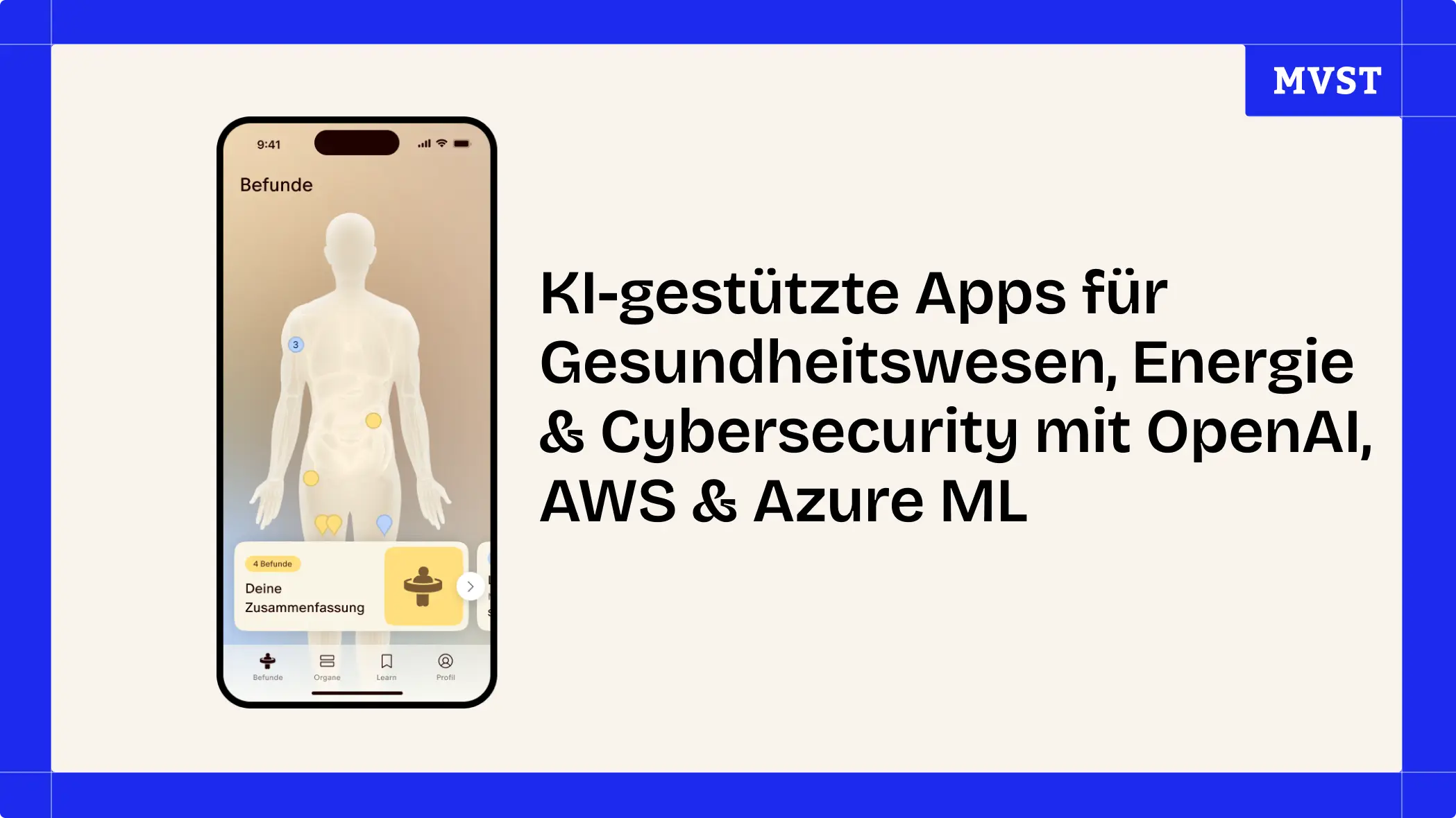 Header für KI-gestützte Apps