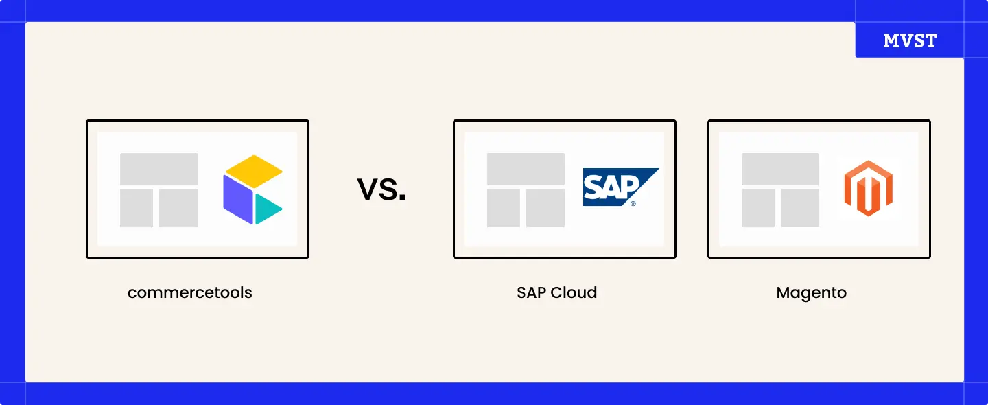 commercetools vs. SAP Commerce Cloud und Magento