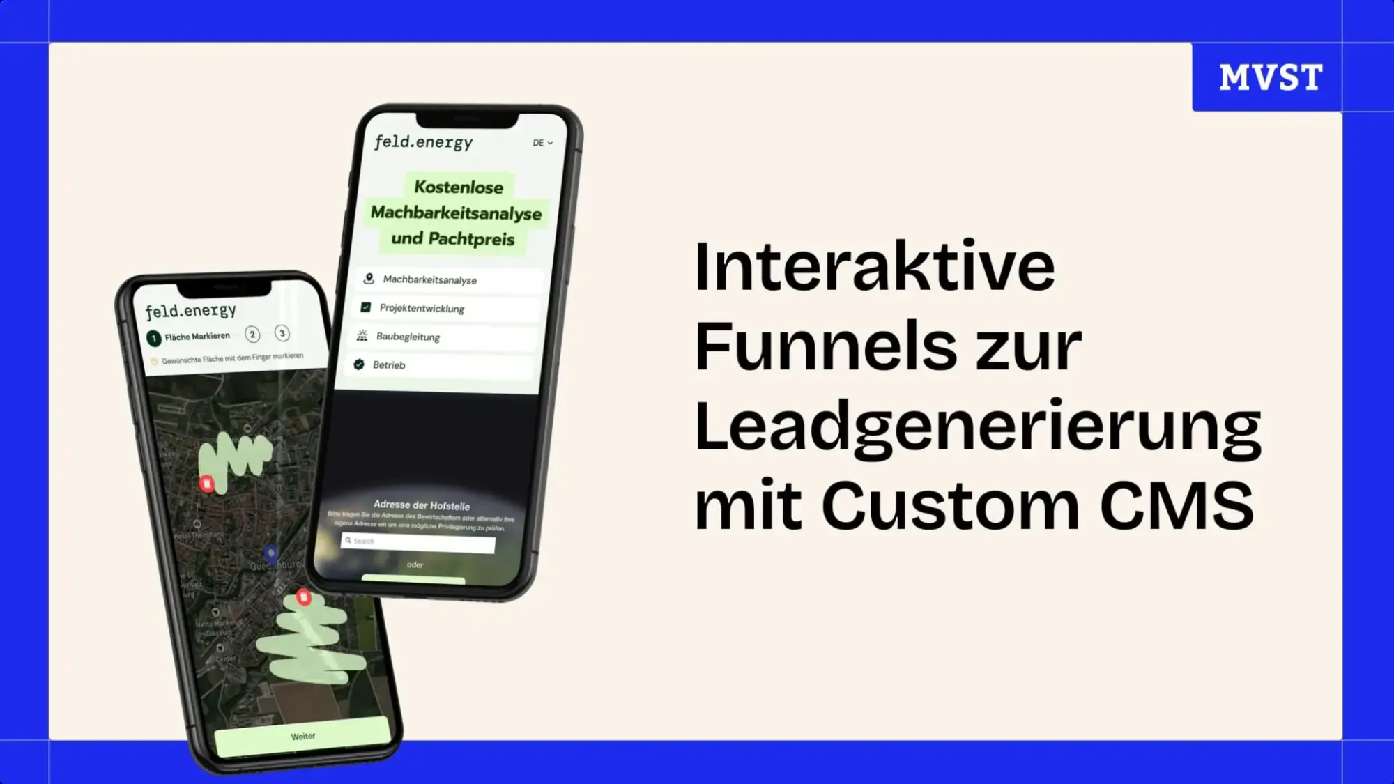 Interaktive Funnels zur Leadgenerierung mit Custom CMS am Beispiel FeldEnergy