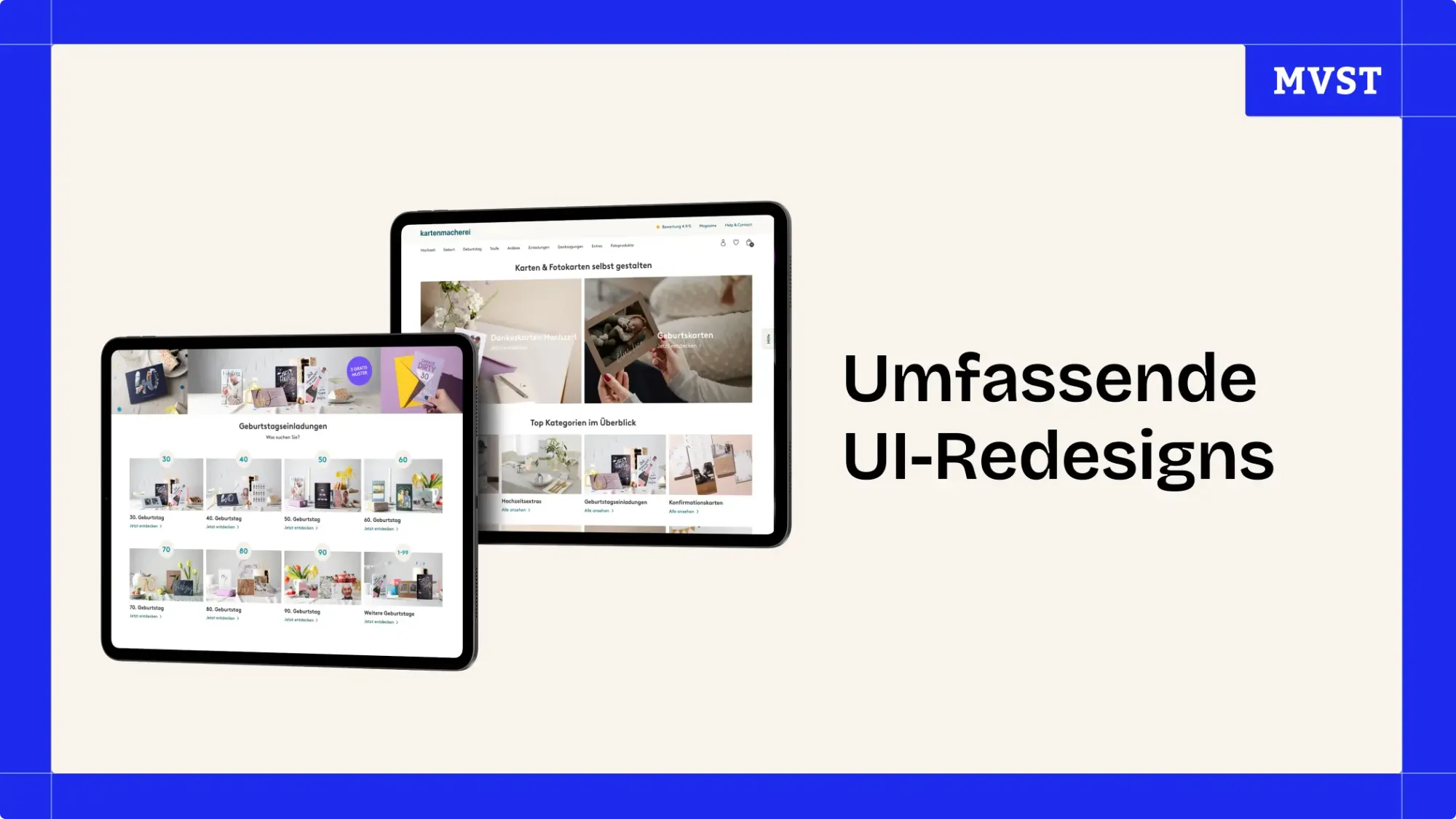 Header für umfassendes UI-Redesigns