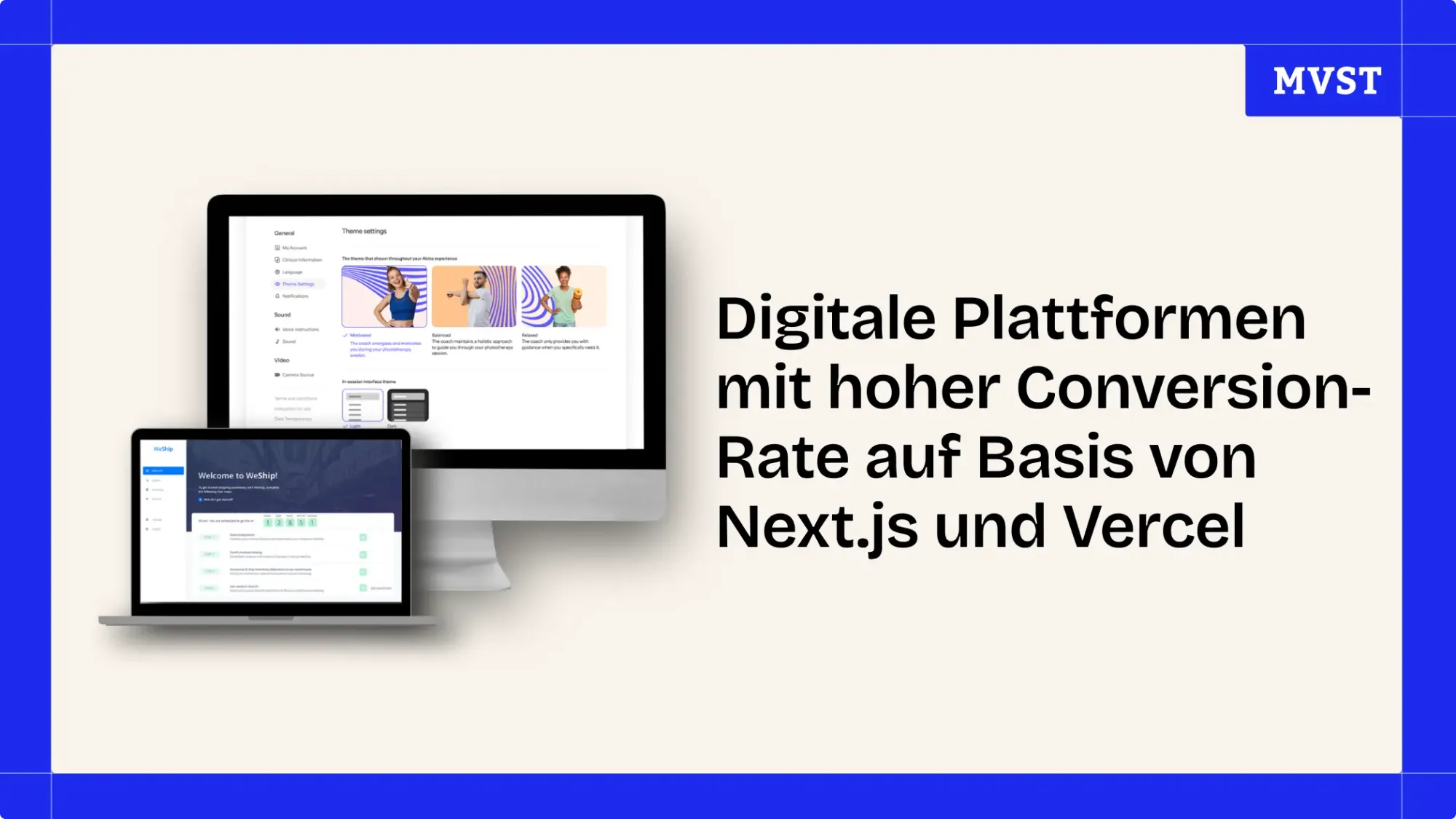Header für digitale Plattformen mit hoher Conversion-Rate auf Basis von Next.js und Vercel