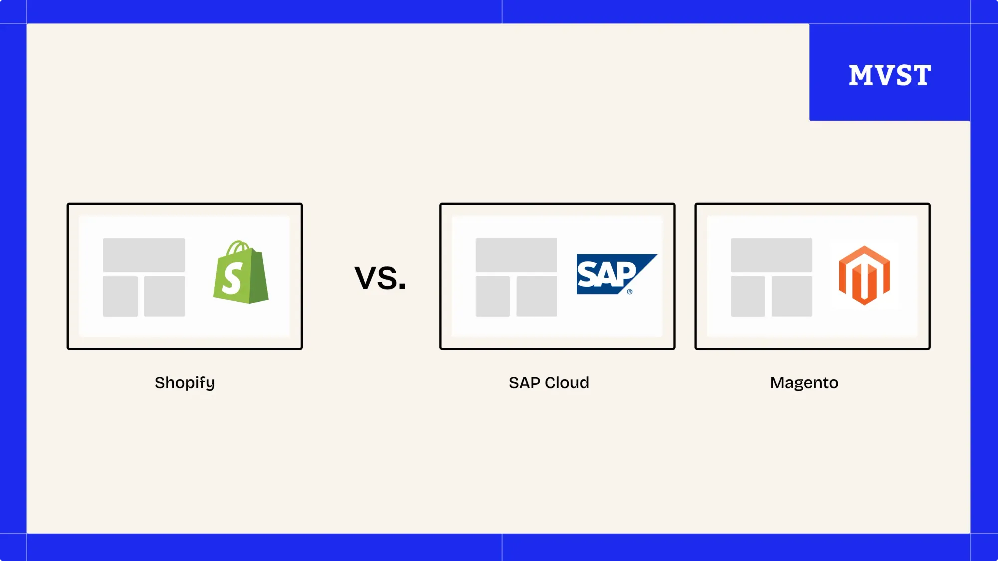 Shopify vs SAP Commerce Cloud and Magento