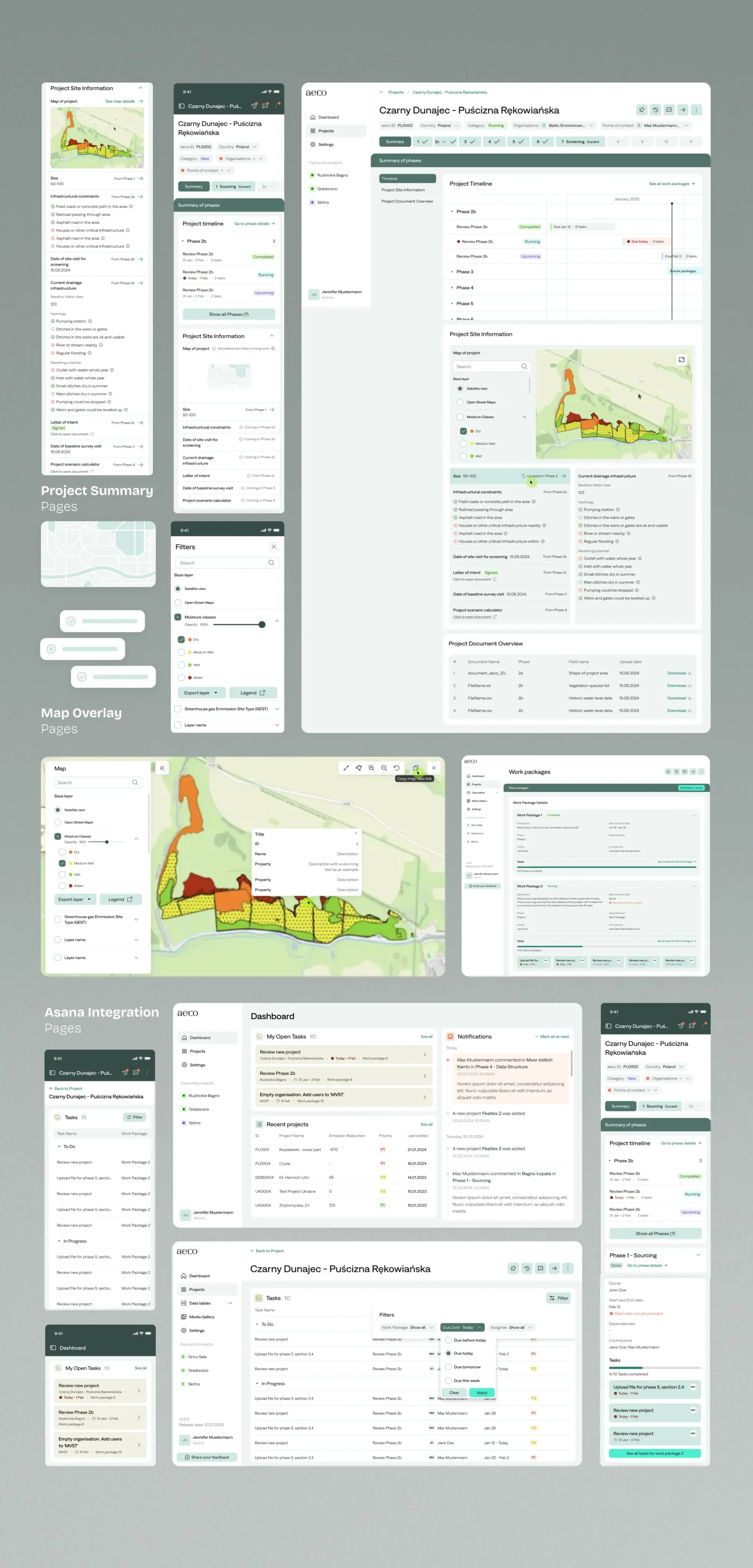 Das finale Ergebnis der Aeco-Web-App