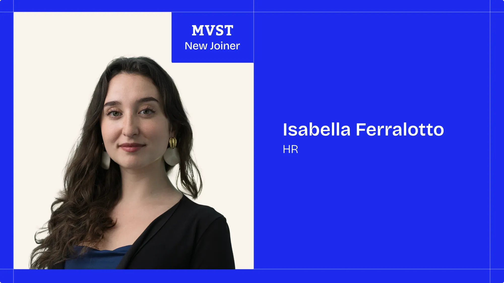 MVST - New Joiner . Isabella Ferralotto - Full Stack Developer