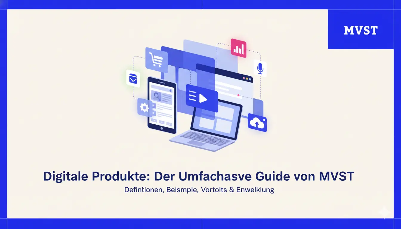 Digitale Produkte: Der Umfachasve Guide von MVST - Desfintionen, Beismple, Vortolts & Enwelklung