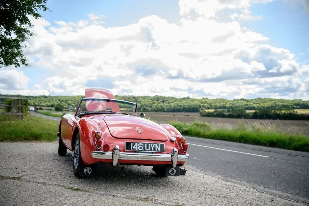 A UK classic car under restoration — DVLA's 2025 rule changes let restored and modified vehicles keep their original registration and VIN.