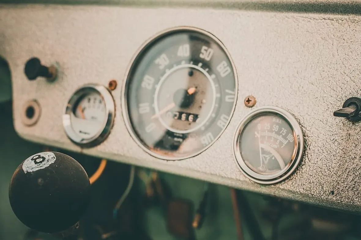 A UK car odometer reading, used car mileage verification using MOT history catches most clocking attempts.