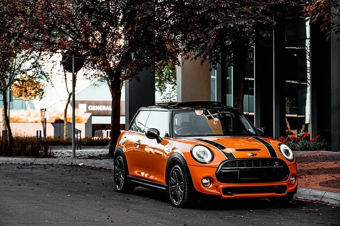 A UK MINI Cooper, verifying MINI service history uses BMW Group CBS records (MINI is BMW Group).