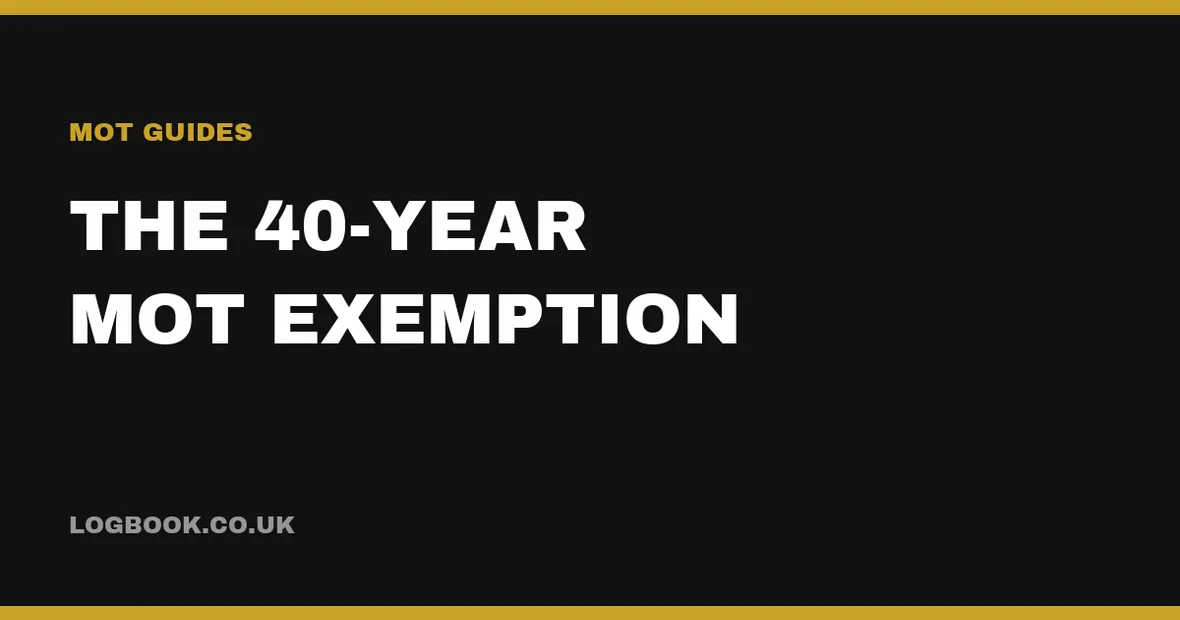 Classic car — the 40-year MOT exemption rule