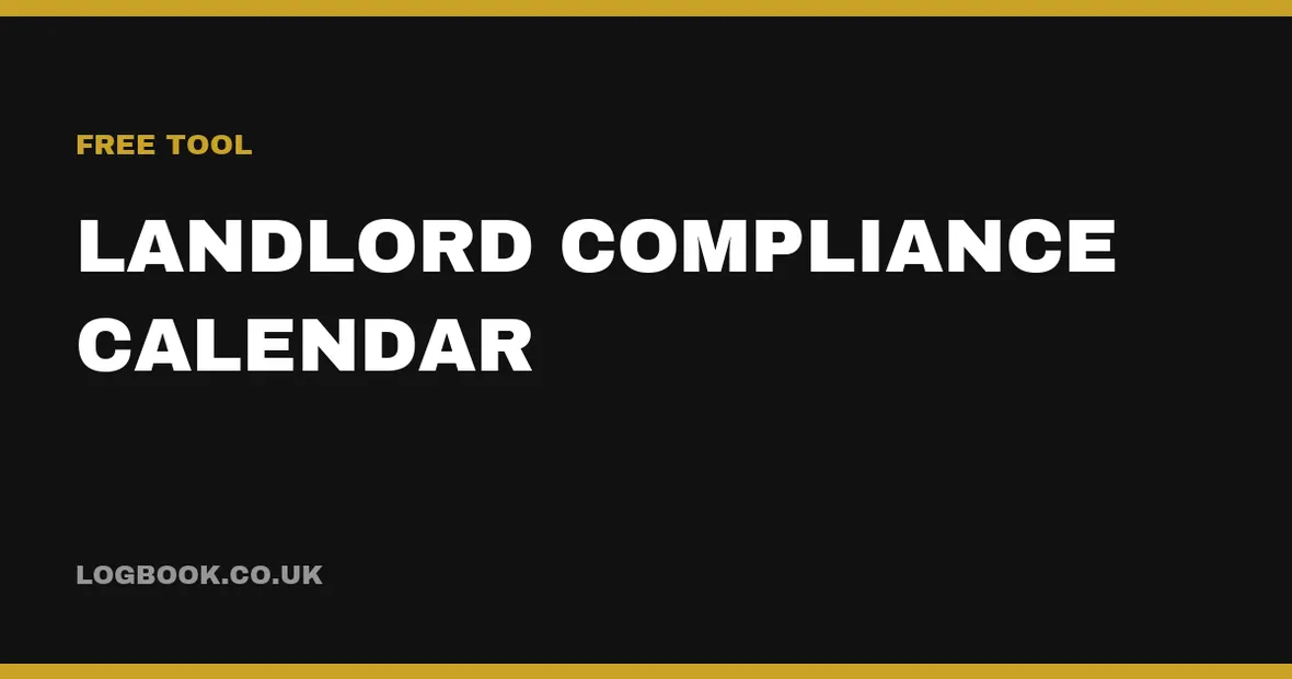 Landlord compliance calendar
