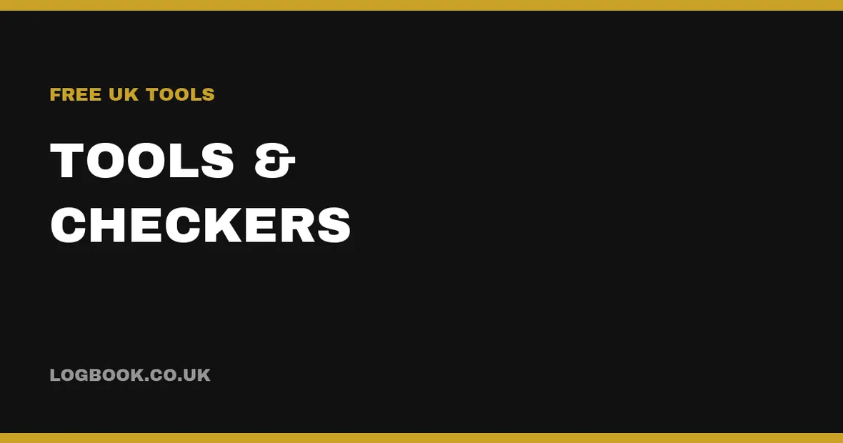 Free UK logbook tools and checkers