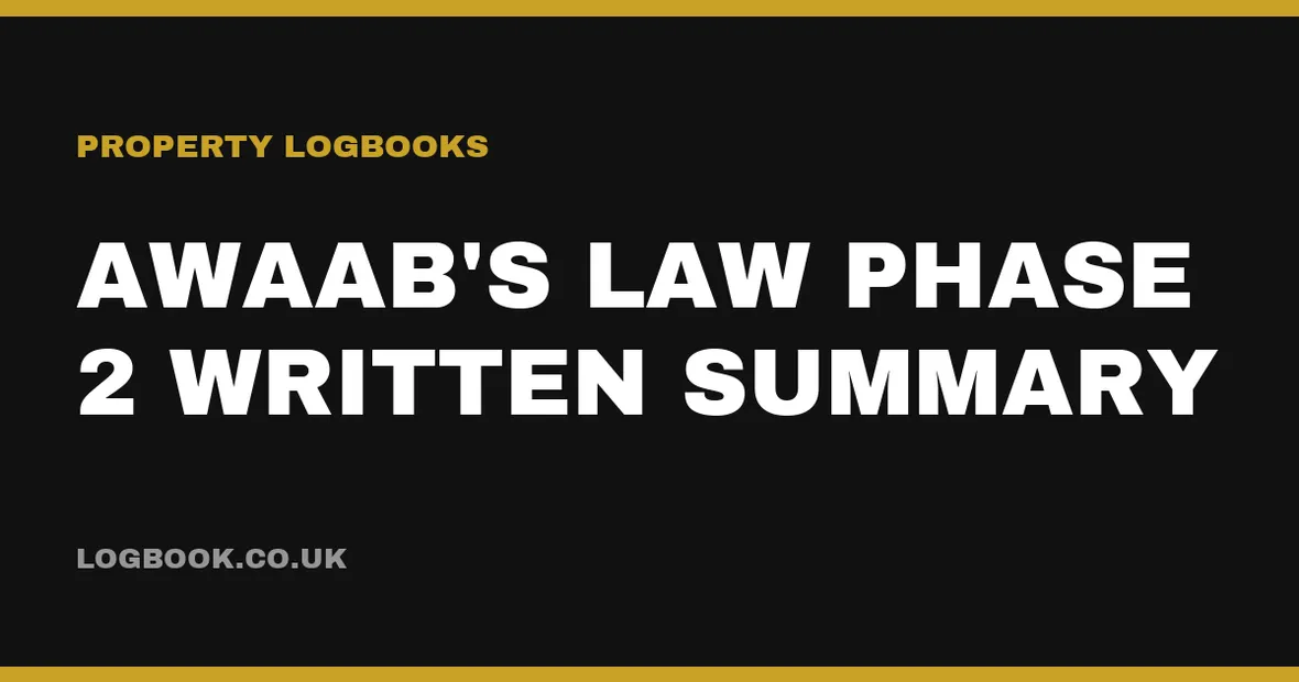 Awaab's Law Phase 2 written summary
