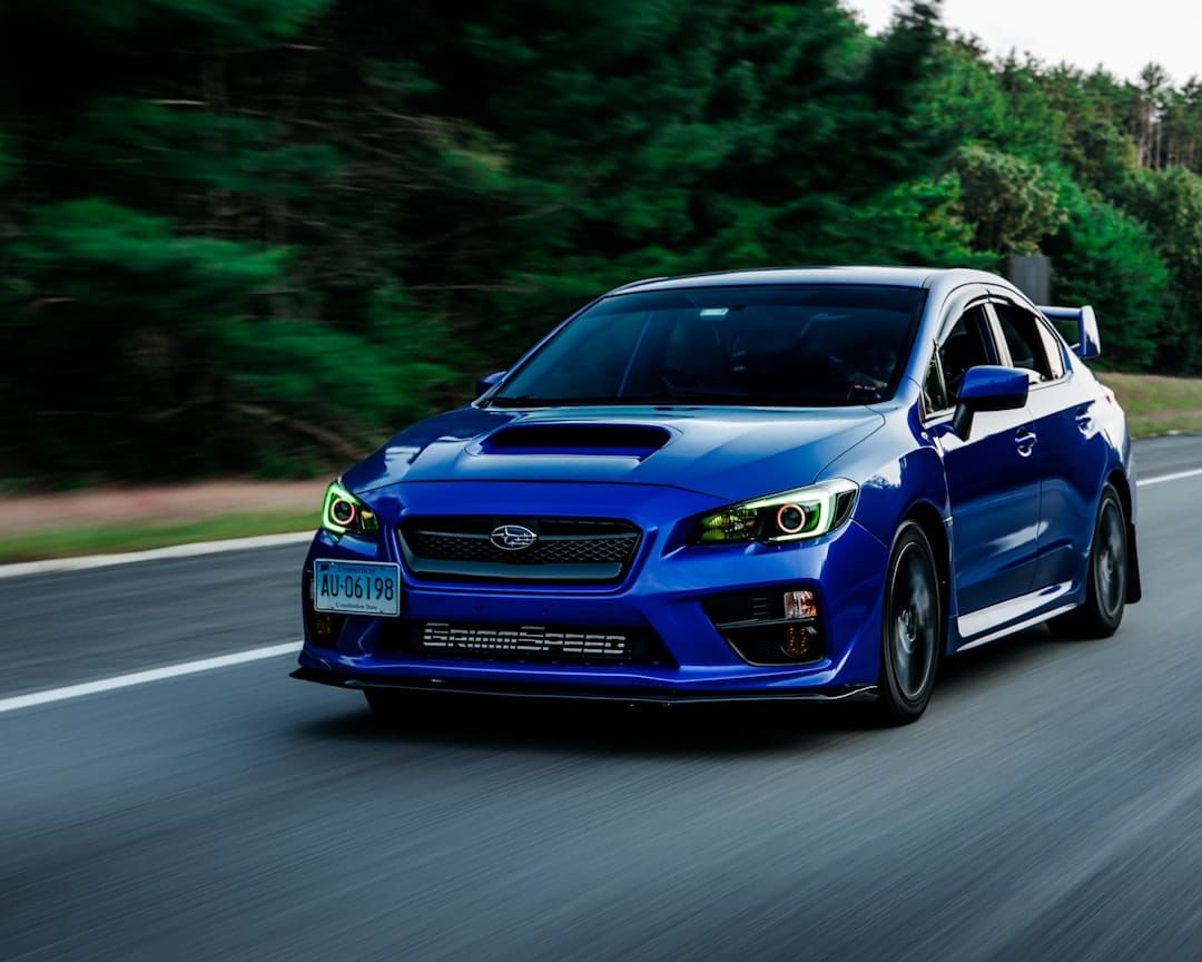 A UK Subaru — verifying Subaru service history requires checking Boxer engine head gasket history, AWD service, and WRX/STI variants.