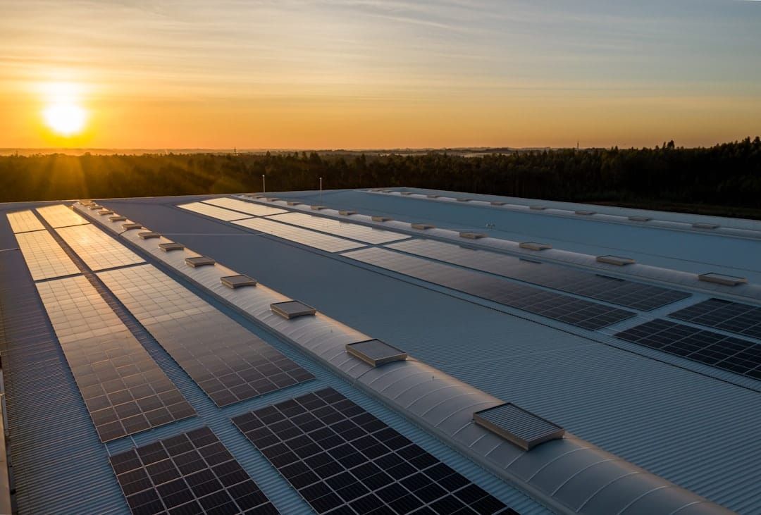 A UK home with solar panels — the Smart Export Guarantee pays for surplus electricity exported to the grid.